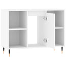badeværelsesskab 80x33x60 cm konstrueret træ hvid