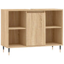 badeværelsesskab 80x33x60 cm konstrueret træ sonoma-eg