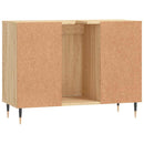 badeværelsesskab 80x33x60 cm konstrueret træ sonoma-eg
