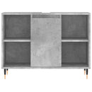badeværelsesskab 80x33x60 cm konstrueret træ betongrå