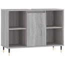 badeværelsesskab 80x33x60 cm konstrueret træ grå sonoma-eg