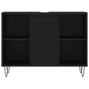 badeværelsesskab 80x33x60 cm konstrueret træ sort