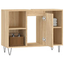 badeværelsesskab 80x33x60 cm konstrueret træ sonoma-eg