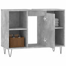 badeværelsesskab 80x33x60 cm konstrueret træ betongrå