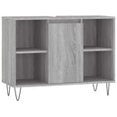 badeværelsesskab 80x33x60 cm konstrueret træ grå sonoma-eg