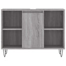 badeværelsesskab 80x33x60 cm konstrueret træ grå sonoma-eg