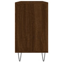 badeværelsesskab 80x33x60 cm konstrueret træ brun egetræsfarve