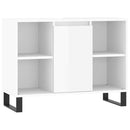 badeværelsesskab 80x33x60 cm konstrueret træ hvid højglans