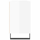 badeværelsesskab 80x33x60 cm konstrueret træ hvid højglans