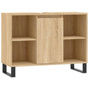 badeværelsesskab 80x33x60 cm konstrueret træ sonoma-eg