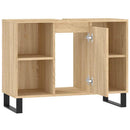 badeværelsesskab 80x33x60 cm konstrueret træ sonoma-eg