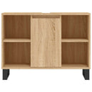 badeværelsesskab 80x33x60 cm konstrueret træ sonoma-eg