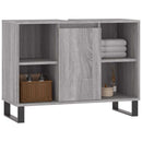 badeværelsesskab 80x33x60 cm konstrueret træ grå sonoma-eg