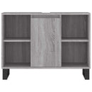 badeværelsesskab 80x33x60 cm konstrueret træ grå sonoma-eg
