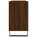 badeværelsesskab 80x33x60 cm konstrueret træ brun egetræsfarve