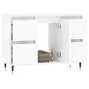badeværelsesskab 80x33x60 cm konstrueret træ hvid