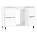 badeværelsesskab 80x33x60 cm konstrueret træ hvid
