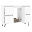 badeværelsesskab 80x33x60 cm konstrueret træ hvid