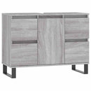 badeværelsesskab 80x33x60 cm konstrueret træ grå sonoma-eg