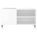 vinylskab 85x38x48 cm konstrueret træ hvid højglans