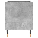 vinylskab 85x38x48 cm konstrueret træ betongrå