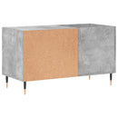 vinylskab 85x38x48 cm konstrueret træ betongrå