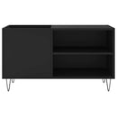 vinylskab 85x38x48 cm konstrueret træ sort