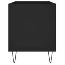 vinylskab 85x38x48 cm konstrueret træ sort