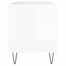 vinylskab 85x38x48 cm konstrueret træ hvid højglans