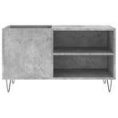 vinylskab 85x38x48 cm konstrueret træ betongrå