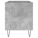 vinylskab 85x38x48 cm konstrueret træ betongrå