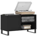 vinylskab 85x38x48 cm konstrueret træ sort