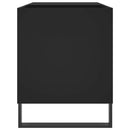 vinylskab 85x38x48 cm konstrueret træ sort