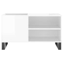vinylskab 85x38x48 cm konstrueret træ hvid højglans