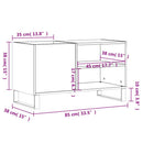 vinylskab 85x38x48 cm konstrueret træ sonoma-eg