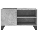 vinylskab 85x38x48 cm konstrueret træ betongrå