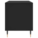 vinylskab 100x38x48 cm konstrueret træ sort