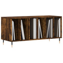 vinylskab 100x38x48 cm konstrueret træ røget egetræsfarve