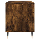 vinylskab 100x38x48 cm konstrueret træ røget egetræsfarve