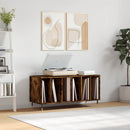 vinylskab 100x38x48 cm konstrueret træ røget egetræsfarve