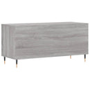 vinylskab 100x38x48 cm konstrueret træ grå sonoma-eg