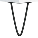 vinylskab 100x38x48 cm konstrueret træ hvid