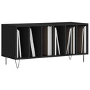 vinylskab 100x38x48 cm konstrueret træ sort