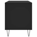 vinylskab 100x38x48 cm konstrueret træ sort