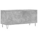 vinylskab 100x38x48 cm konstrueret træ betongrå