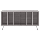 vinylskab 100x38x48 cm konstrueret træ grå sonoma-eg