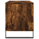 vinylskab 100x38x48 cm konstrueret træ røget egetræsfarve