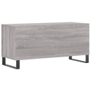 vinylskab 100x38x48 cm konstrueret træ grå sonoma-eg