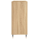 vinylskab 84,5x38x39 cm konstrueret træ sonoma-eg