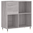 vinylskab 84,5x38x39 cm konstrueret træ grå sonoma-eg